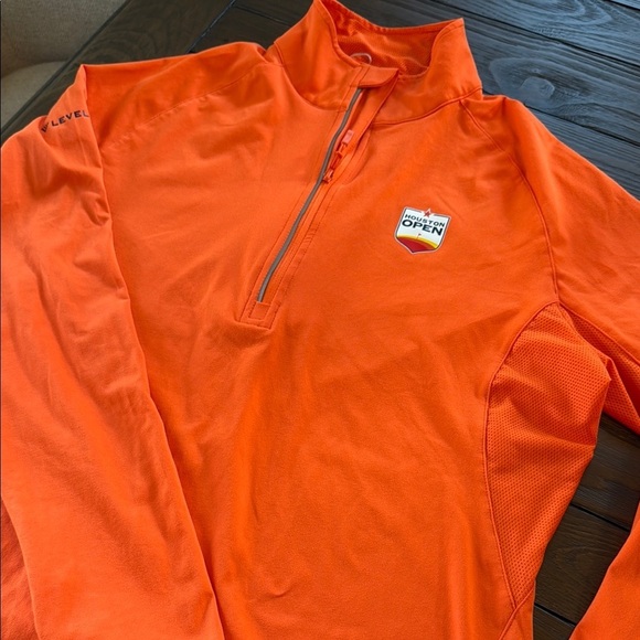 Levelwear Houston Open Women's Orange Half-Zip Pullover Large Golf - Picture 4 of 9